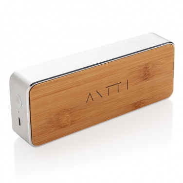 Logo trade advertising products image of: Nevada Bamboo 3W wireless speaker