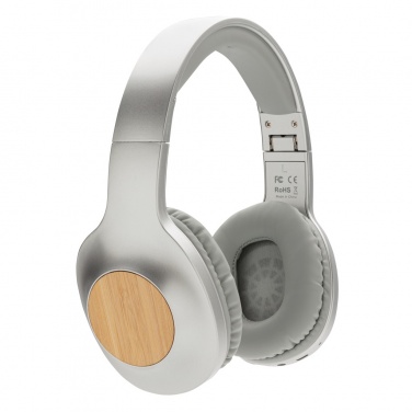 Logo trade promotional giveaway photo of: Dakota Bamboo wireless headphone