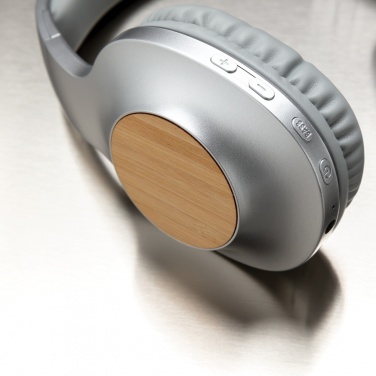 Logotrade promotional product picture of: Dakota Bamboo wireless headphone