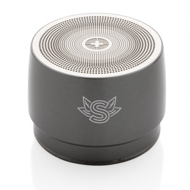 Logo trade business gifts image of: Swiss peak 5W wireless bass speaker