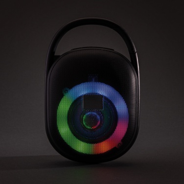 Logotrade promotional products photo of: RCS recycled plastic Lightboom 5W Clip speaker