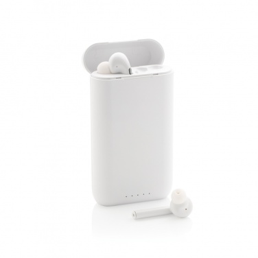 Logotrade promotional merchandise picture of: Liberty TWS earbuds with 5.000 mAh powerbank