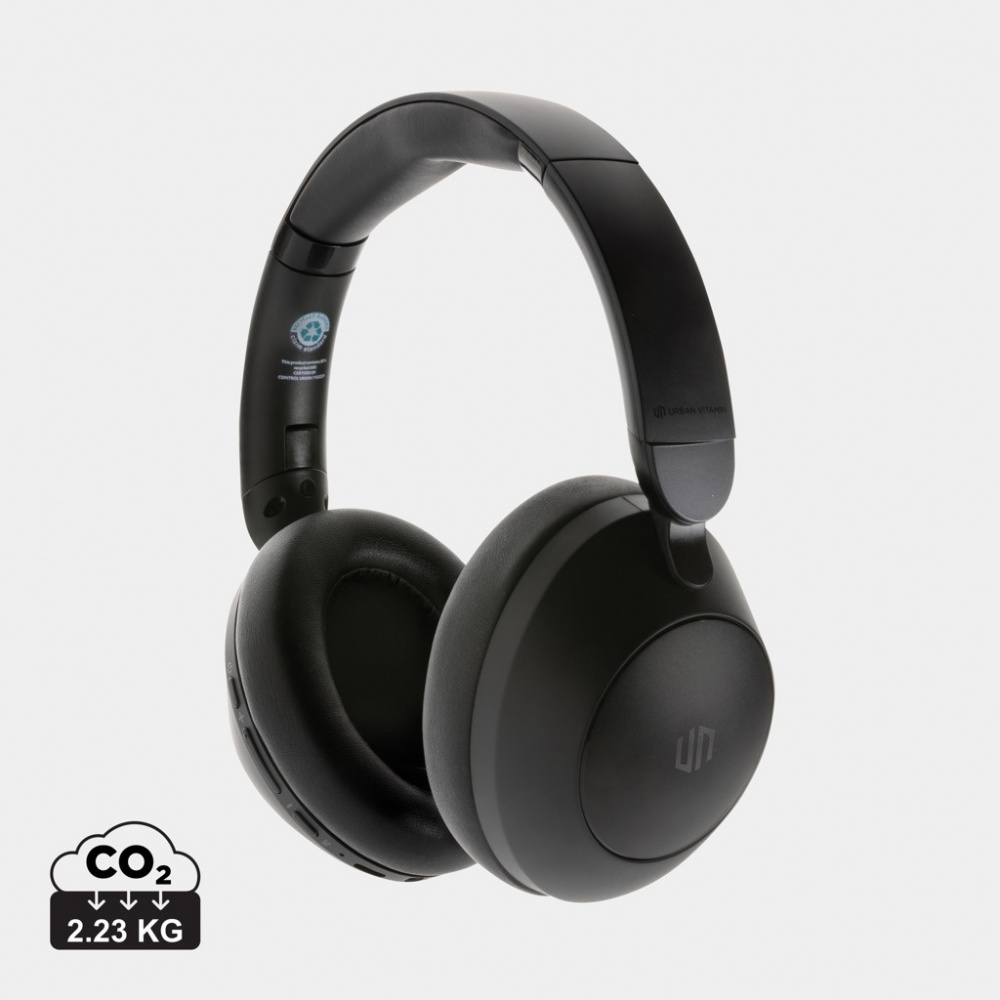 Logo trade advertising products image of: Urban Vitamin Cupertino RCS rplastic ANC headphone