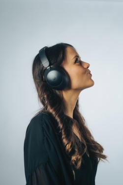Logo trade promotional merchandise photo of: Urban Vitamin Cupertino RCS rplastic ANC headphone