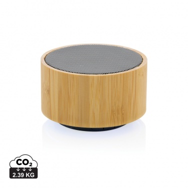 Logotrade promotional merchandise photo of: RCS recycled plastic and bamboo 3W wireless speaker