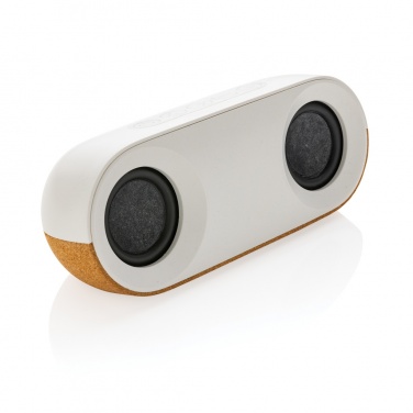 Logotrade promotional items photo of: Oregon RCS recycled plastic and cork 10W speaker