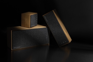 Logo trade promotional gifts image of: Wynn 5W bamboo wireless speaker