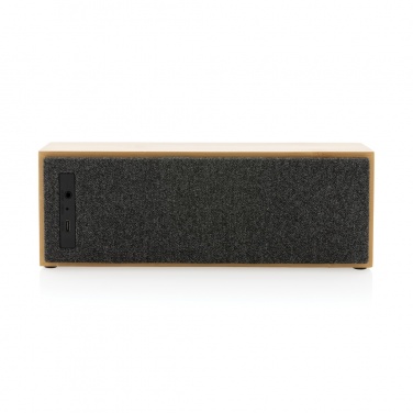 Logo trade corporate gift photo of: Wynn 10W bamboo wireless speaker