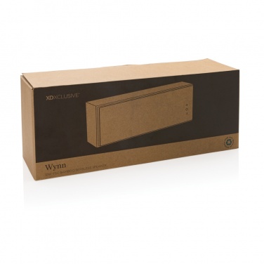 Logo trade corporate gift photo of: Wynn 10W bamboo wireless speaker