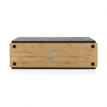 Logo trade promotional merchandise photo of: Wynn 20W bamboo wireless speaker