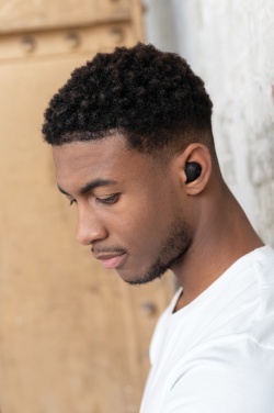 Logo trade promotional item photo of: Urban Vitamin Palm Springs RCS rplastic ENC earbuds