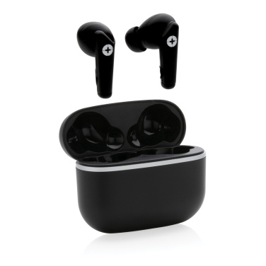 Logotrade promotional giveaway image of: RCS recycled plastic Swiss Peak TWS earbuds 2.0
