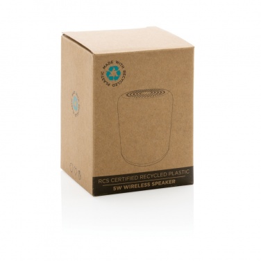 Logotrade promotional giveaways photo of: RCS certified recycled plastic 5W Wireless speaker