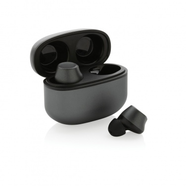 Logo trade corporate gifts picture of: Terra RCS recycled aluminium wireless earbuds