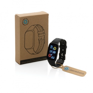 Logo trade promotional merchandise picture of: RCS recycled TPU  activity watch 1.47'' screen with HR