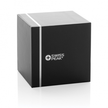 Logo trade business gifts image of: Swiss Peak RCS recycled aluminum 3W bass speaker