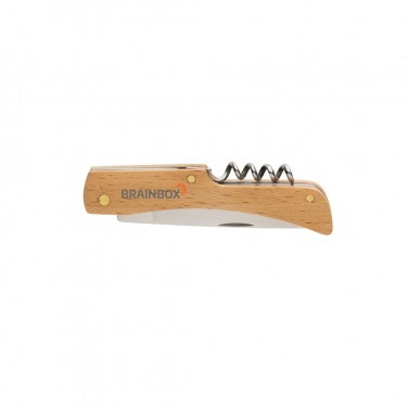 Logotrade promotional giveaway image of: Wooden knife with bottle opener