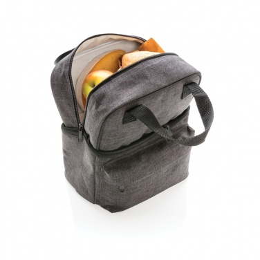 Logo trade promotional gifts image of: Cooler bag with 2 insulated compartments