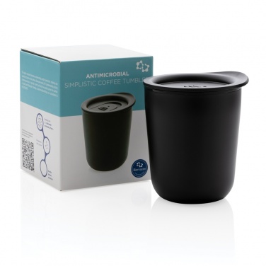 Logo trade promotional products image of: Simplistic antimicrobial coffee tumbler