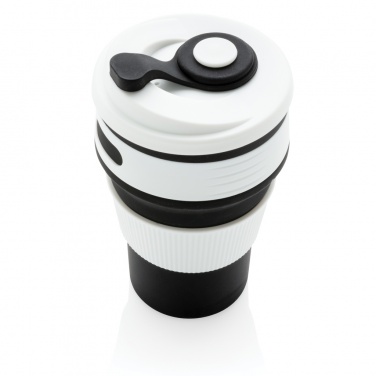 Logo trade promotional gifts picture of: Foldable silicone cup