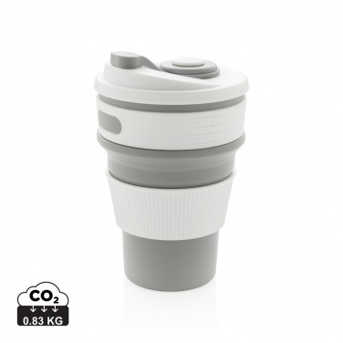 Logo trade promotional gifts image of: Foldable silicone cup