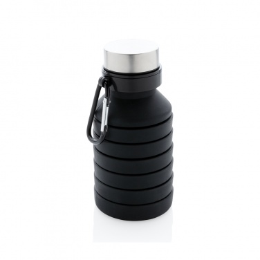Logotrade business gifts photo of: Leakproof collapsible silicone bottle with lid