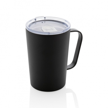 Logotrade corporate gift picture of: RCS Recycled stainless steel modern vacuum mug with lid