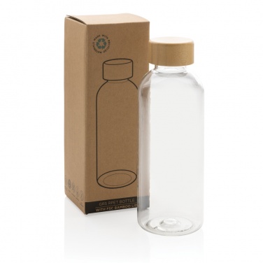 Logo trade promotional merchandise image of: RCS RPET bottle with bamboo lid