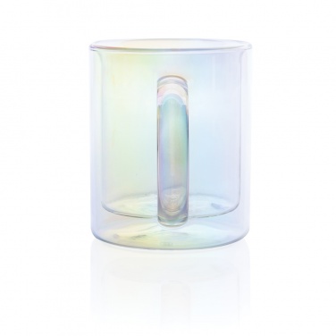 Logotrade promotional item picture of: Deluxe double wall electroplated glass mug