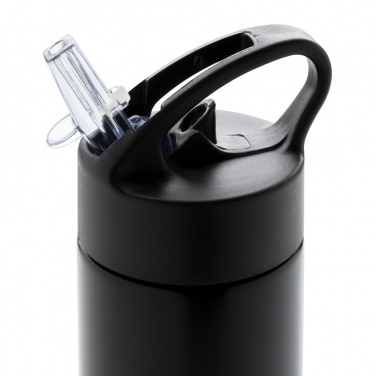 Logo trade promotional giveaways image of: Sport bottle with straw