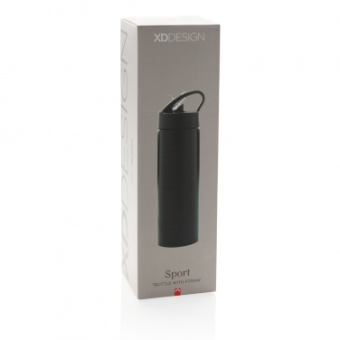 Logotrade promotional merchandise picture of: Sport bottle with straw