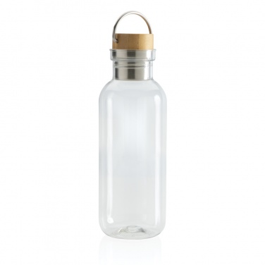 Logo trade promotional gift photo of: RCS RPET bottle with bamboo lid and handle