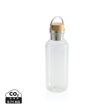 Logo trade advertising product photo of: RCS RPET bottle with bamboo lid and handle