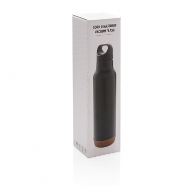 Logo trade promotional merchandise image of: Cork leakproof vacuum flask