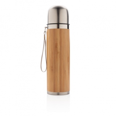 Logotrade promotional giveaway picture of: Bamboo vacuum travel flask