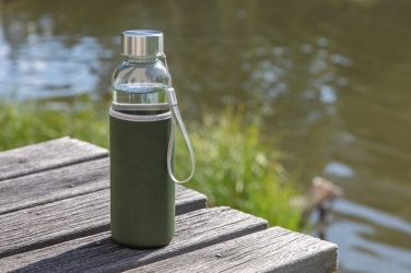 Logo trade promotional giveaways picture of: Glass bottle with neoprene sleeve