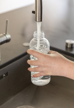 Logotrade promotional item picture of: Leakproof water bottle with metallic lid