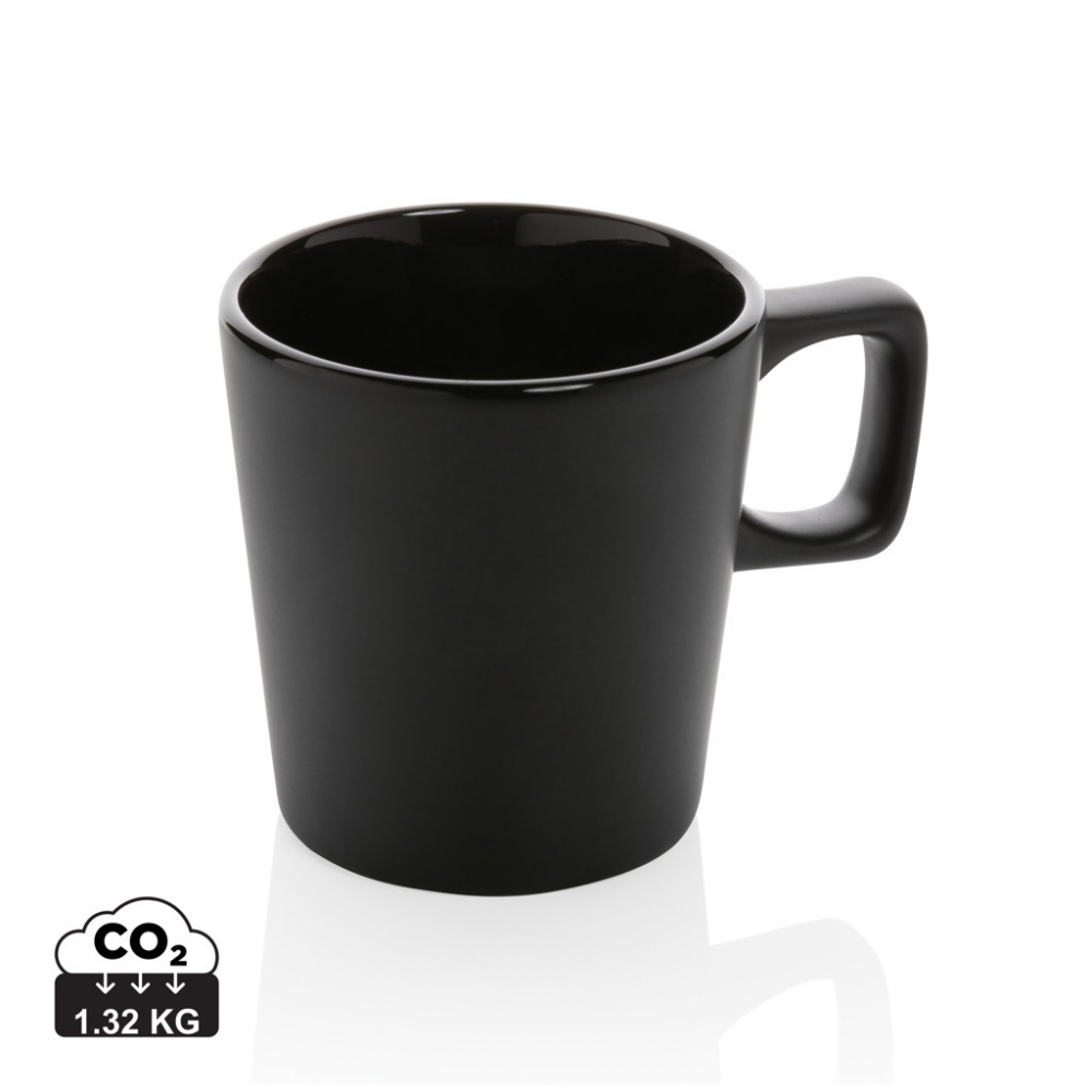 Logotrade promotional item image of: Ceramic modern coffee mug 300ml
