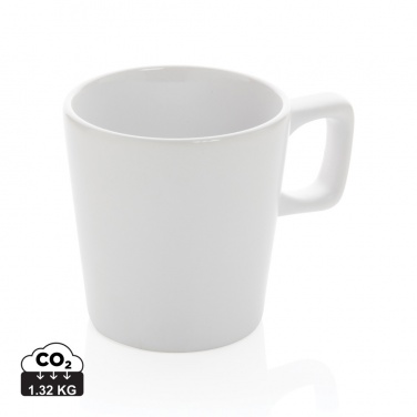 Logotrade promotional item image of: Ceramic modern coffee mug 300ml