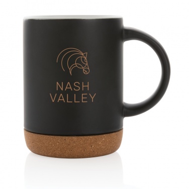 Logotrade promotional item picture of: Ceramic mug with cork base 280ml