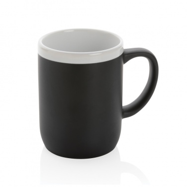 Logo trade promotional gifts image of: Ceramic mug with white rim 300ml