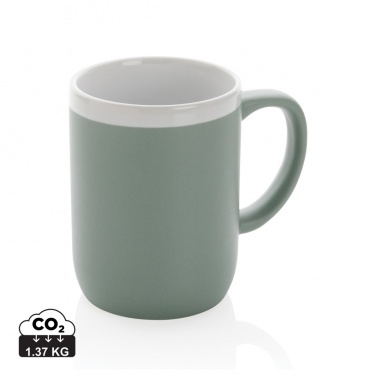 Logo trade promotional gifts image of: Ceramic mug with white rim 300ml