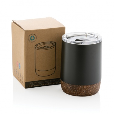 Logotrade promotional product picture of: RCS Re-steel cork small vacuum coffee mug