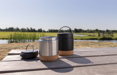 Logo trade promotional item photo of: Savory RCS certified recycled stainless steel foodflask