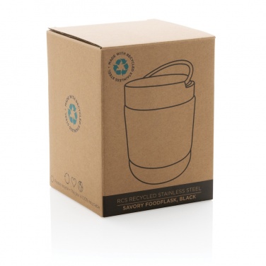 Logo trade advertising products picture of: Savory RCS certified recycled stainless steel foodflask