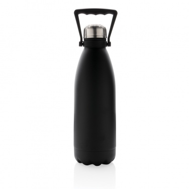 Logo trade promotional merchandise photo of: RCS Recycled stainless steel large vacuum bottle 1.5L