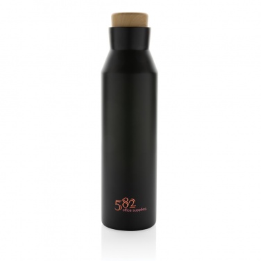Logo trade promotional giveaways picture of: Gaia RCS certified recycled stainless steel vacuum bottle