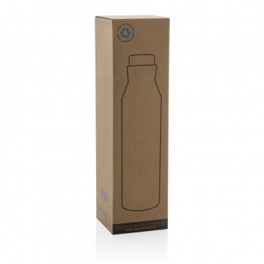Logo trade advertising products picture of: Gaia RCS certified recycled stainless steel vacuum bottle