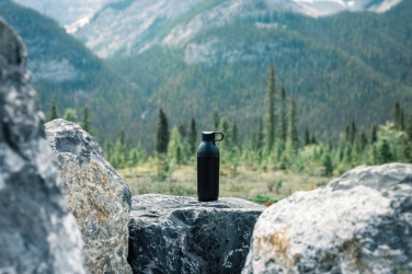 Logo trade promotional giveaways picture of: Flow RCS recycled stainless steel vacuum bottle