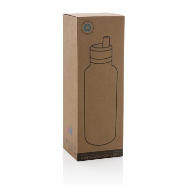 Logotrade promotional product picture of: Hydro RCS recycled stainless steel vacuum bottle with spout